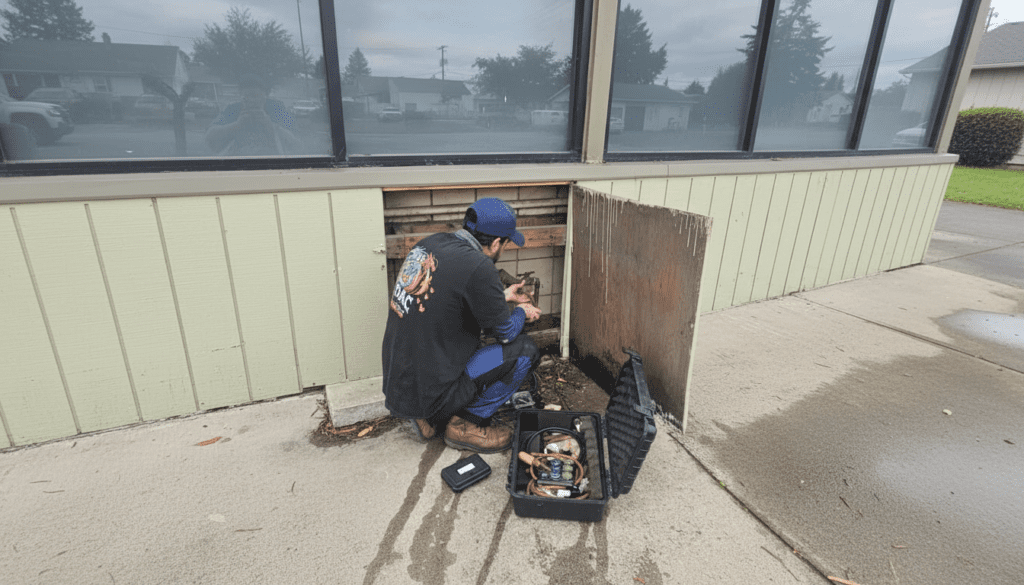 Backflow testing done by SDAC plumbing technician