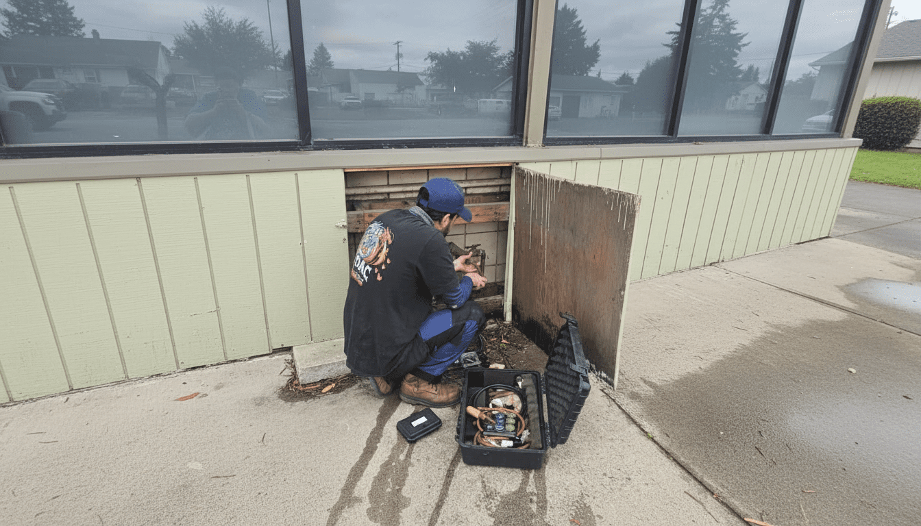 SDAC technician working 